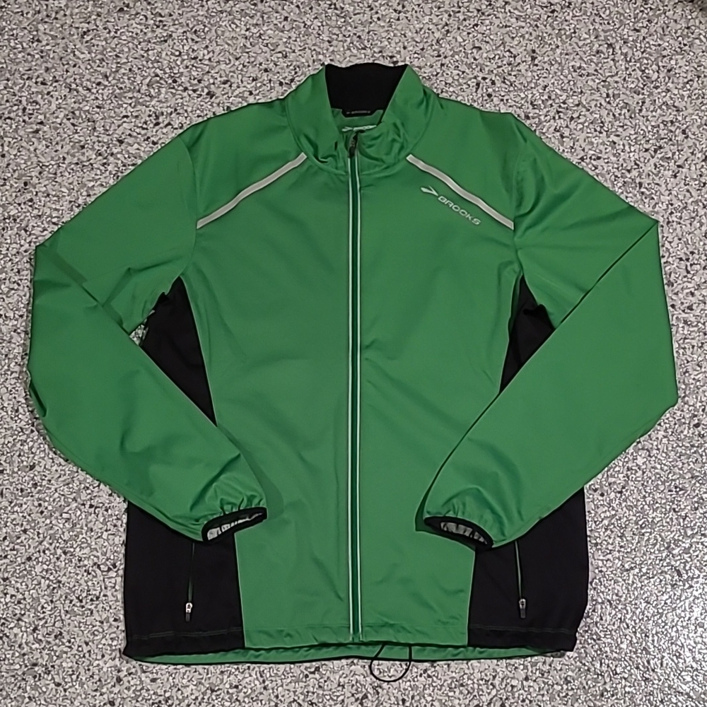 Brooks Men's Green Jacket Size Large